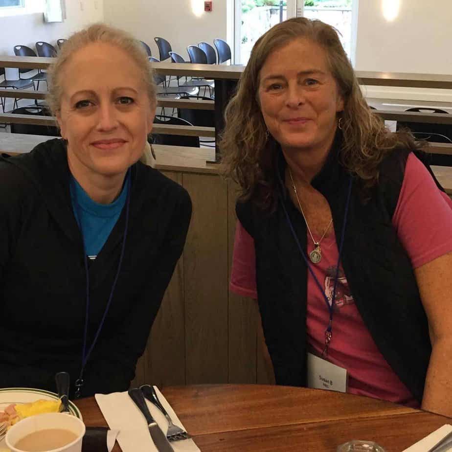 2 women at Mountainside Treatment Center Canaan Alumni Retreat Event 2018