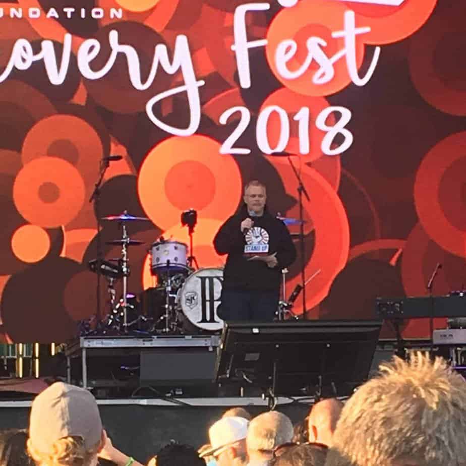 Stage photo at Mountainside Treatment Center Alumni Recovery Fest Event 2018