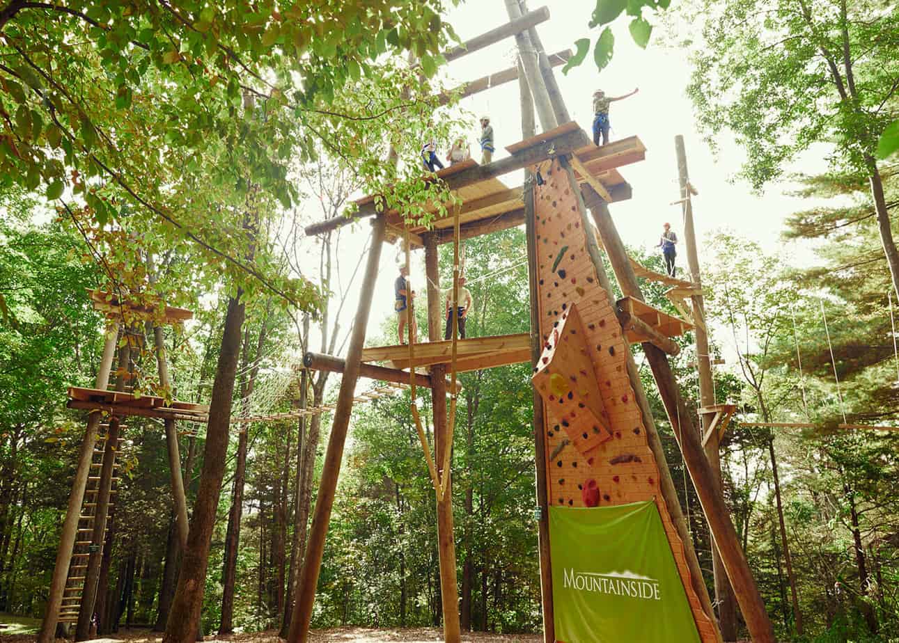 High Ropes Course at Mountainside Treatment Center in Canaan, CT