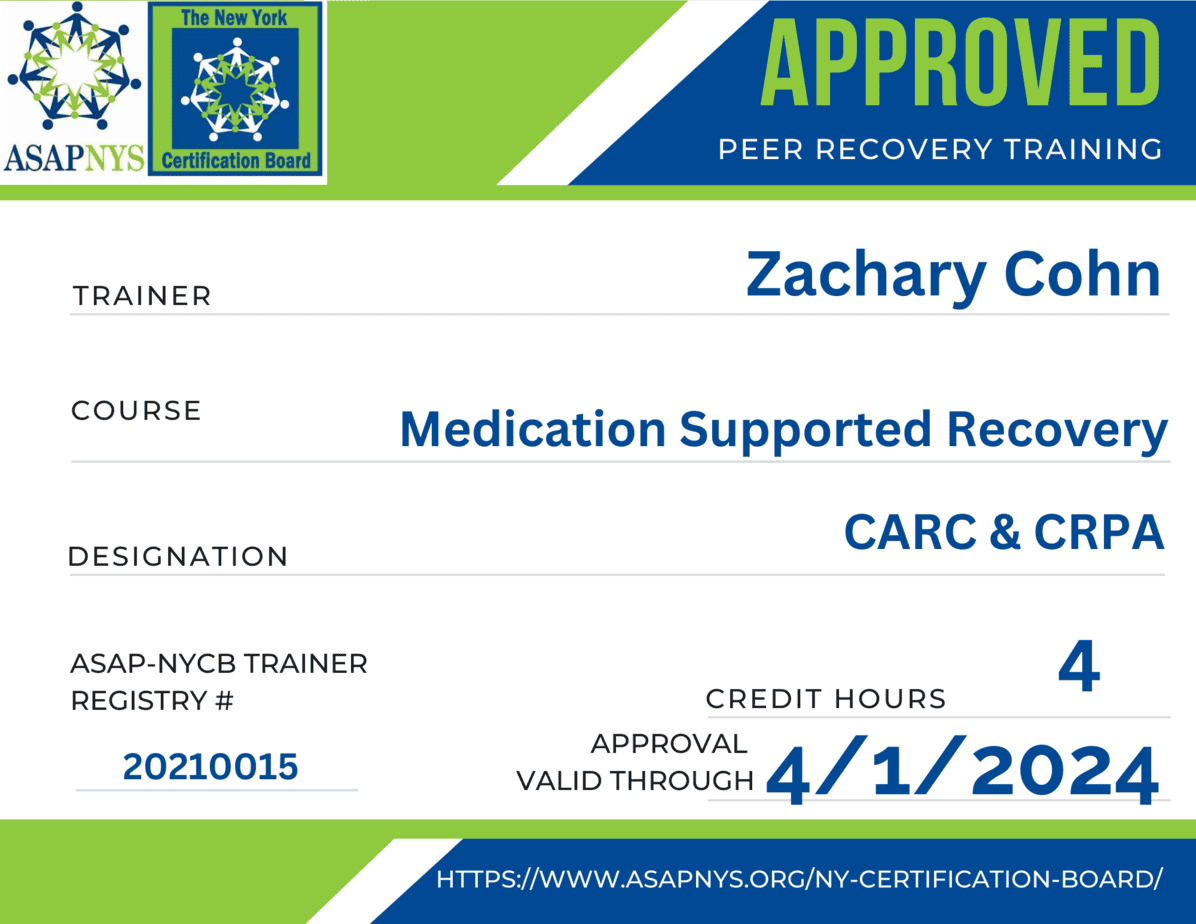 medication supported recovery 